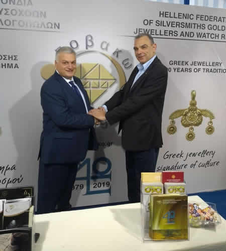 Γιώργος Κουράσης με τον πρόεδρος της ΠΟΒΑΚΩ
